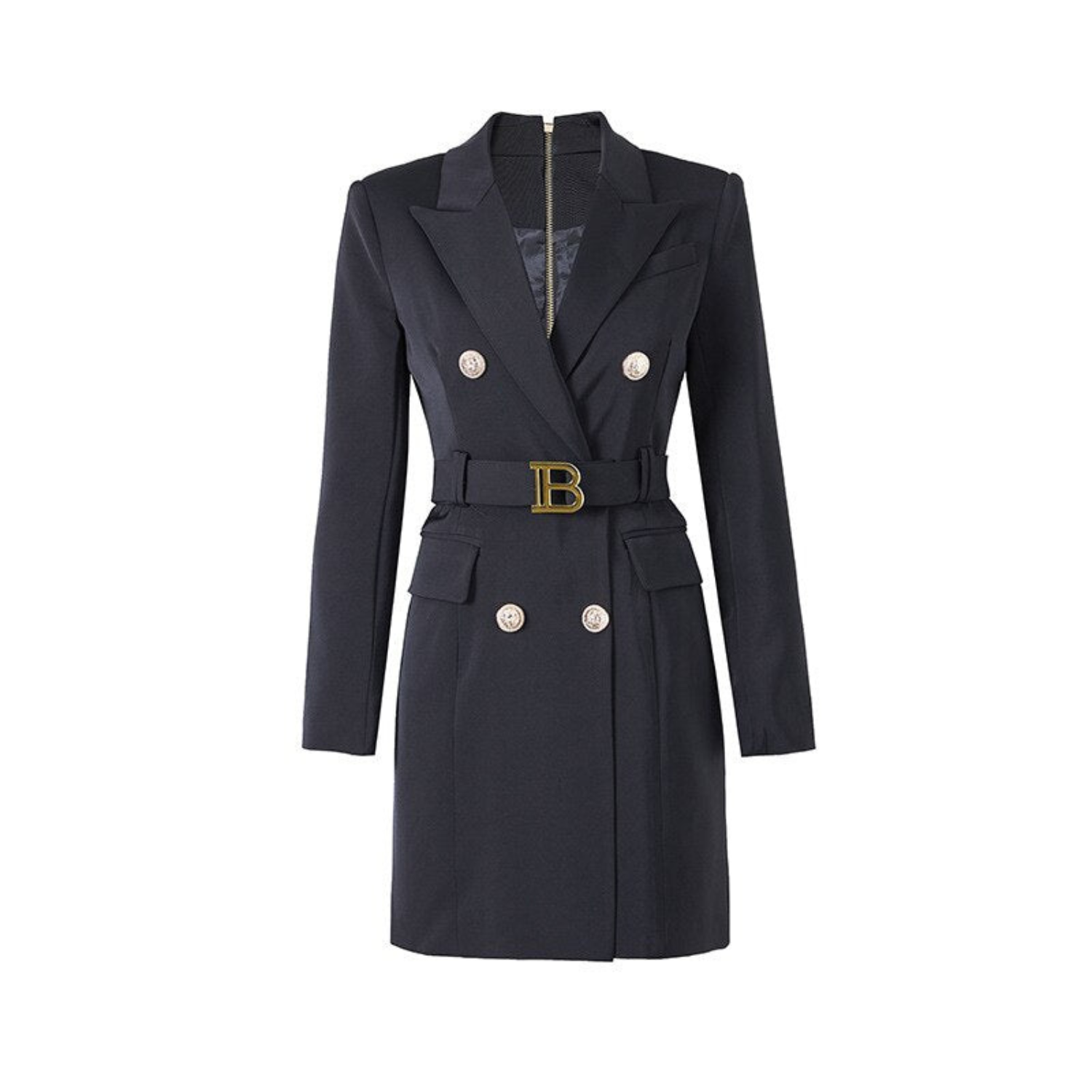 Damen - Blazerkleid - Unifarben - Schickes und elegantes Blazerkleid Perfekt für jede Gelegenheit