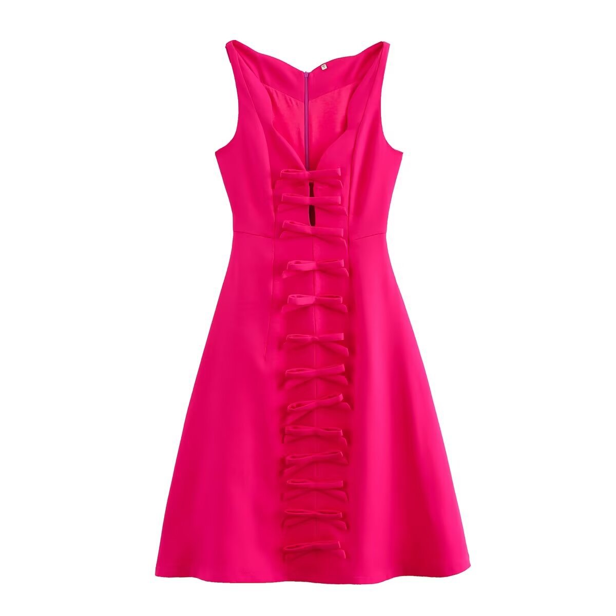 Frauen - Frisches, frühlingshaftes, ärmelloses Kleid aus leichtem Stoff - perfekt für den Style bei warmem Wetter