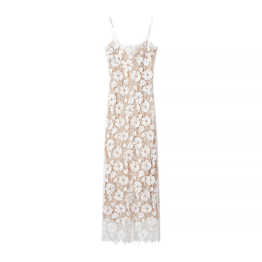 Frauen - Ärmelloses Spitzen-Maxikleid - Elegant & schick - Perfekt für Sommerveranstaltungen